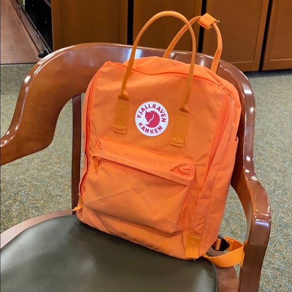 kanken backpack orange